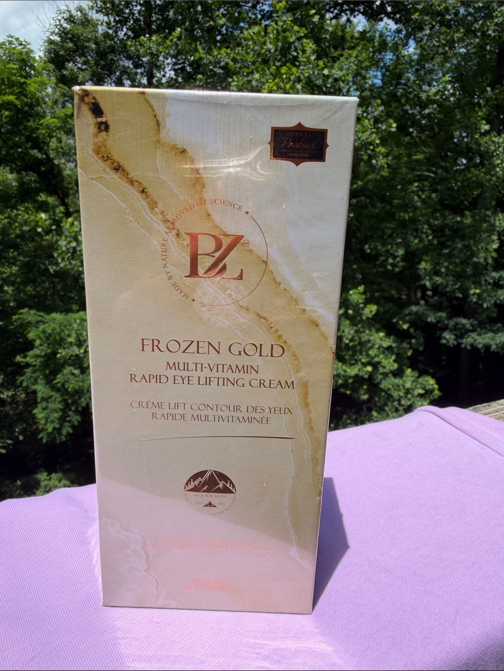Below Zero Frozen Gold Multi-Vitamin Rapid Eye Lifting Cream - .60 oz